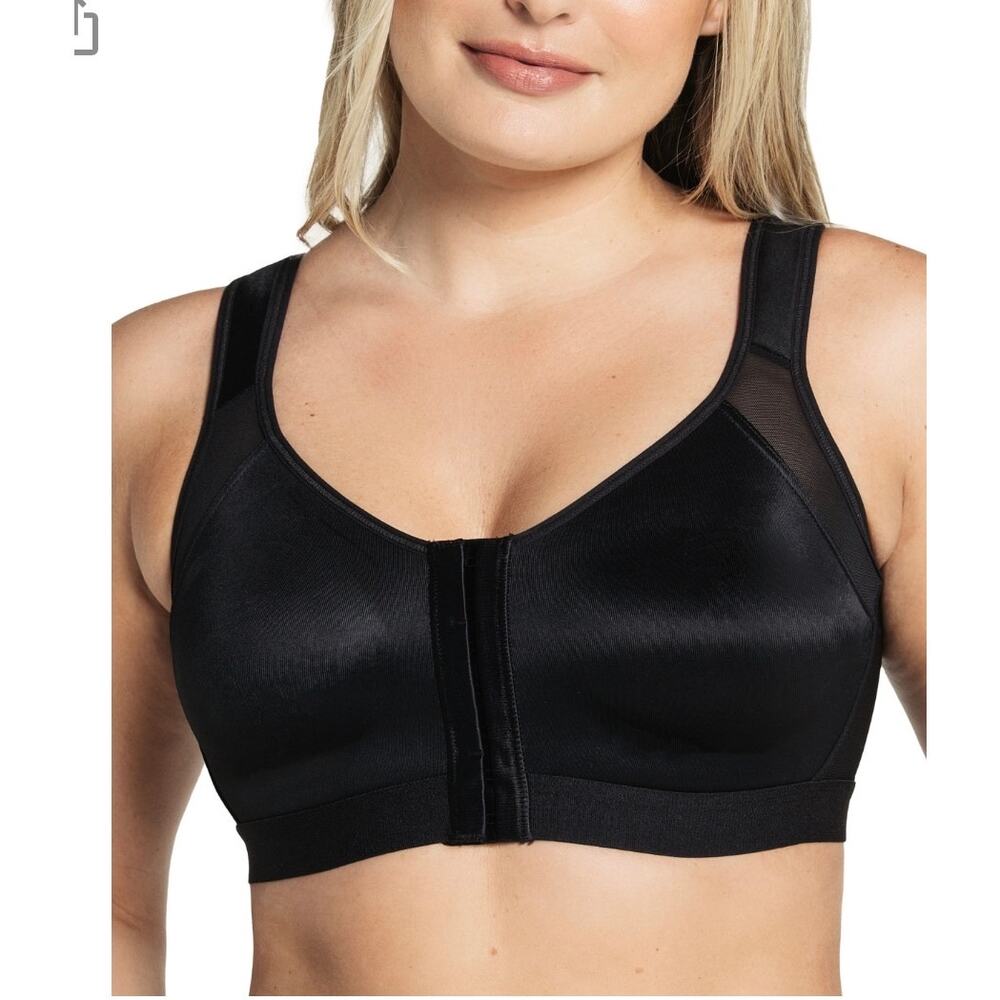 Brand New Leonisa Women's Size 36 Black Criss Cross High Coverage Underbust Bra